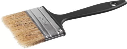 Кисть плоская СИБИН, пластиковая ручка, светлая щетина, 75мм 01008-075 купить в Нижневартовске
