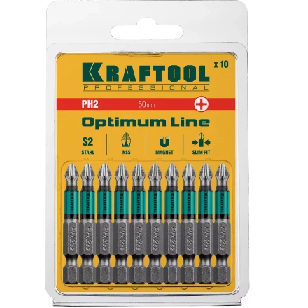 Биты KRAFTOOL OPTIMUM PH 26122-2-50-10 купить в Нижневартовске