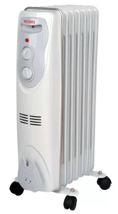 Маслянный радиатор обогреватель электрический Ресанта ОМ-7Н купить в Нижневартовске