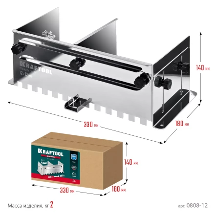 Раздвижная гребенка KRAFTOOL 0808-12 купить в Нижневартовске