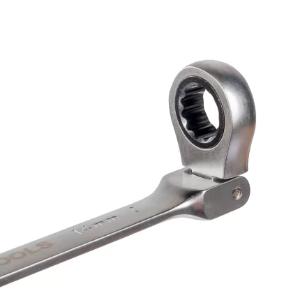 Набор гаечных комбинированных трещоточных ключей с шарниром КВТ НТКШ-6 (8–17 мм), 6 шт. (91950) купить в Нижневартовске