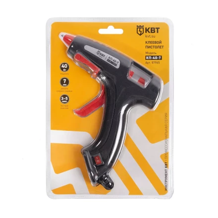 Пистолет клеевой КВТ КП-40-7 40 Вт,  стержня 7 мм (87965) купить в Нижневартовске