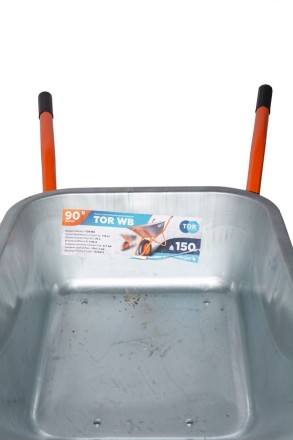 Тачка строительная 90 л 150 кг TOR WB одноколесная 1025872 купить в Нижневартовске