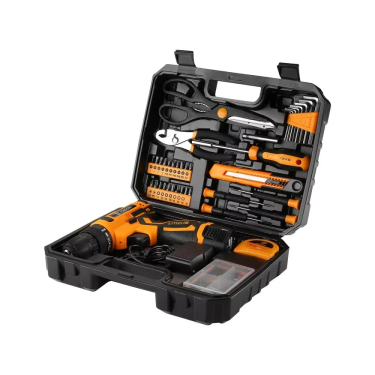 Дрель аккумуляторная DEKO Banger 12V + набор инструмента 93 предмета, 063-4167 купить в Нижневартовске