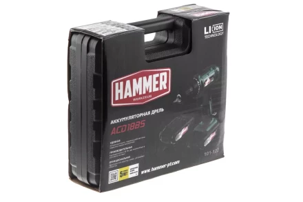 Дрель аккумуляторная HAMMER ACD18BS купить в Нижневартовске