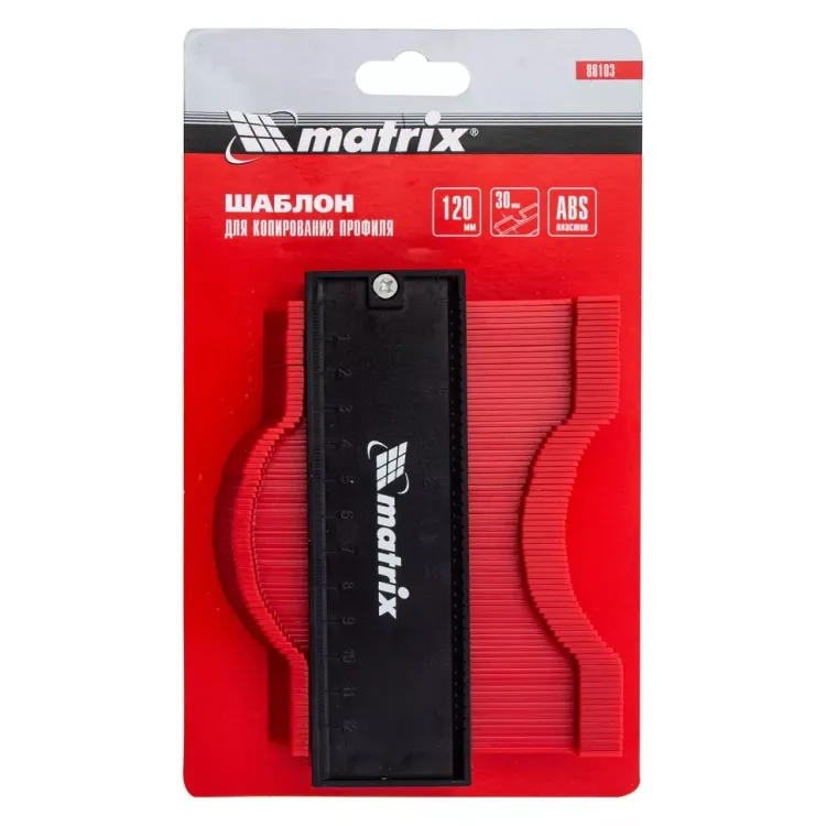 Шаблон для копирования профиля 12 см, пластиковый Matrix 88103 купить в Нижневартовске