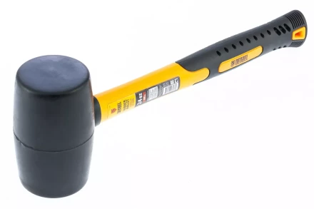 Киянка резиновая, 24 oz, черная резина, фибергласовая рукоятка// Denzel 7711193 купить в Нижневартовске