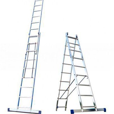 Лестница двухсекционная 2х12 RD212 RedVerg алюминиевая, h= 3,18-5,26 м, 12,6 кг купить в Нижневартовске