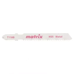 Полотна для электролобзика по металлу 3 штук T118B 50x2мм HSS MATRIX 78229