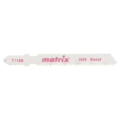 Полотна для электролобзика по металлу 3 штук T118B 50x2мм HSS MATRIX 78229