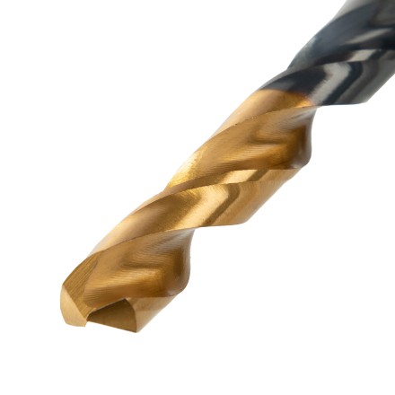 Набор сверл по металлу, 1-10 мм, HSS-Tin, Golden Tip, 10 шт Denzel 72316 купить в Нижневартовске