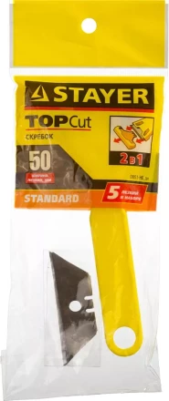 Набор STAYER "STANDARD": Скребок пластмассовый с 5 лезвиями, 50мм 0851-H6_z01 купить в Нижневартовске