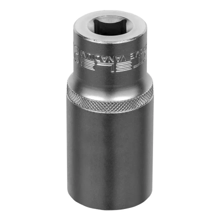 Головка торцевая удлиненная, 27 мм, шестигранная, CrV, под квадрат 1/2 Stels 13884 купить в Нижневартовске
