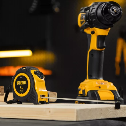 Рулетка Denzel 3м х 16мм, обрезиненный корпус, автоматическая фиксация, 31550 купить в Нижневартовске