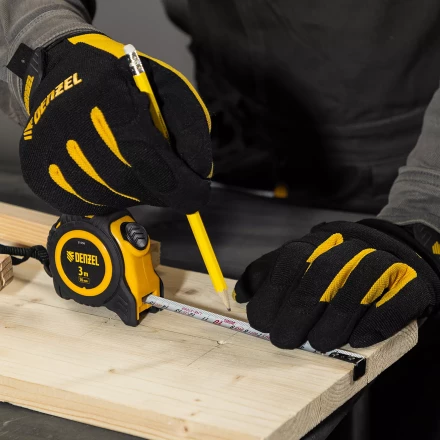 Рулетка Denzel 3м х 16мм, обрезиненный корпус, автоматическая фиксация, 31550 купить в Нижневартовске