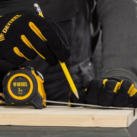 Рулетка Denzel 3м х 16мм, обрезиненный корпус, автоматическая фиксация, 31550 купить в Нижневартовске
