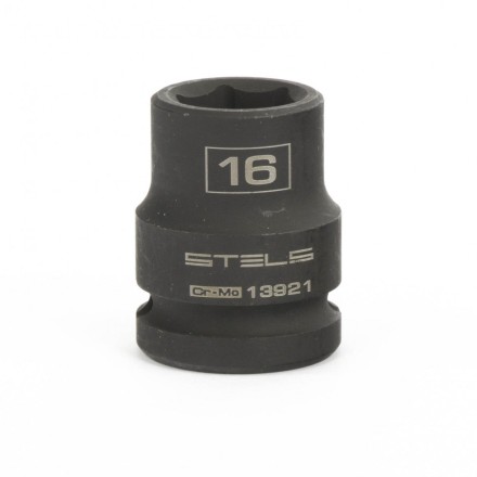 Головка ударная шестигранная 16 мм 1/2&quot; CrMo  Stels 13921 купить в Нижневартовске