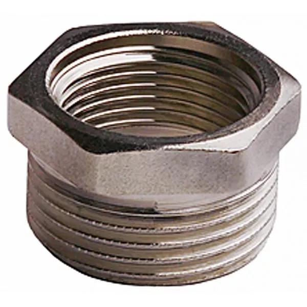 Футорка GENERAL FITTINGS никелированная латунь, 1/2" х 3/8" 51081-1/2-3/8 купить в Нижневартовске