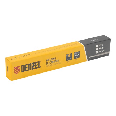 Электроды Denzel DER-13/55, диам 3 мм, 2,5 кг., основное покрытие 97505 купить в Нижневартовске