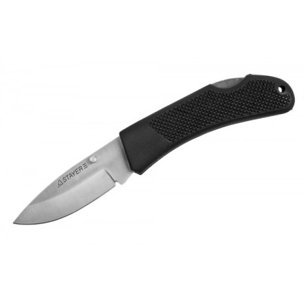 Нож STAYER складной с обрезиненной ручкой, средний 47600-1_z01 купить в Нижневартовске