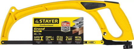 Ножовка по металлу STAYER RX900-GRAND, цельнолитая с профилем двутавр, 300 мм 15812 купить в Нижневартовске