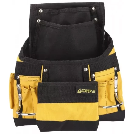 Сумка поясная STAYER для инструментов, нейлоновая, 10 карманов 38605 купить в Нижневартовске