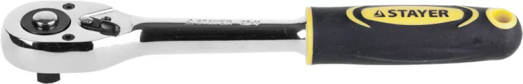 Трещотка для торцовых головок STAYER "PROFI", Сr-V сталь, 45 зубцов, 3/8" 27786-3/8 купить в Нижневартовске