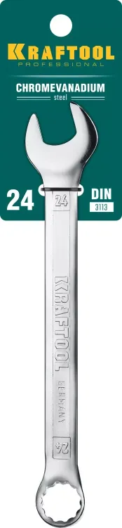 Ключи комбинированные KRAFTOOL, Cr-V, DIN 3113 27079-24 купить в Нижневартовске
