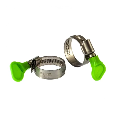 Хомуты металлические червячные 20-32 мм ширина 12 мм W4 с ключом 2 шт Сибртех 476513 купить в Нижневартовске