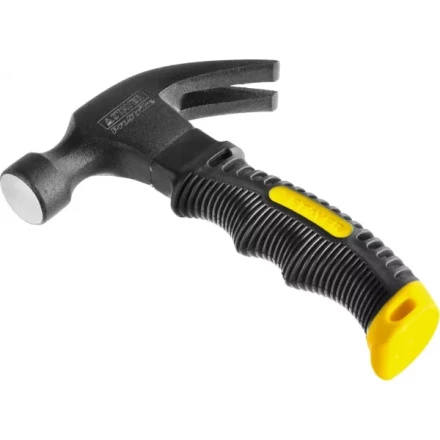 Молоток-гвоздодер "COMPACT" укороченный с фиберглассовой рукояткой, 225г, STAYER Professional 2026-225 купить в Нижневартовске