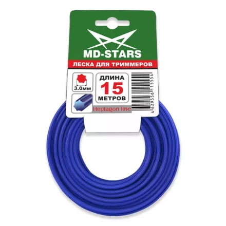 Леска для триммера HEPTAGON LINE (семиугольник) 2.0MMX15M купить в Нижневартовске