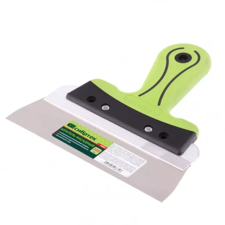 Шпатель фасадный нержавеющая сталь 200 мм двухкомпонентная ручка  Сибртех 85581 купить в Нижневартовске