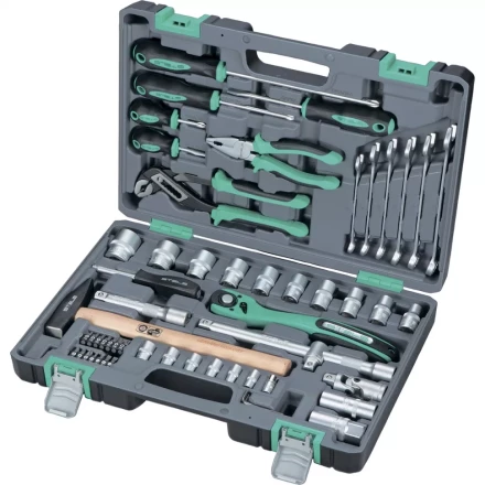 Набор инструмента 1/2  Cr-V S2 усиленный кейс 58 предм. STELS 14113 купить в Нижневартовске