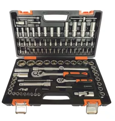 Набор инструментов Вихрь 1/2" 1/4"  CrV пластиковый кейс 94 предмета купить в Нижневартовске