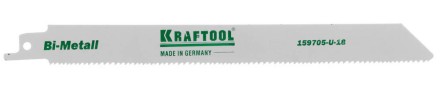 Полотно KRAFTOOL &quot;INDUSTRIE QUALITAT&quot;, S1122VF, для эл/ножовки, Bi-Metall, по металлу, дереву, шаг 1,8-2,5мм, 180мм 159705-U-18 купить в Нижневартовске
