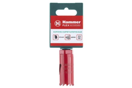 Коронка биметаллическая HAMMER Ф22х38мм 5/8&quot; BiMETALL (224-003) купить в Нижневартовске