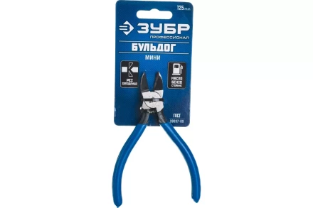 Бокорезы ЗУБР "БУЛЬДОГ" для пластика и меди, хромоникелевая сталь, обливные рукоятки, особочистый рез заподлицо, 125мм 22175-8-15 купить в Нижневартовске
