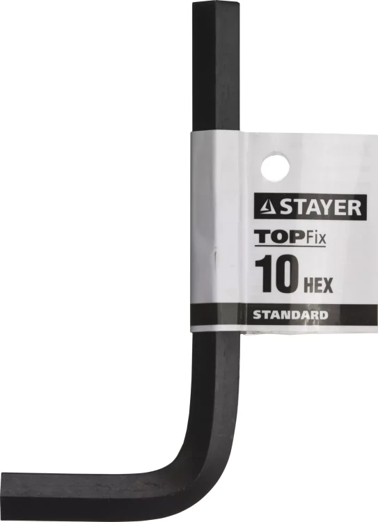 Ключ имбусовый STAYER "STANDARD", сталь, черный, 10мм 27405-10 купить в Нижневартовске