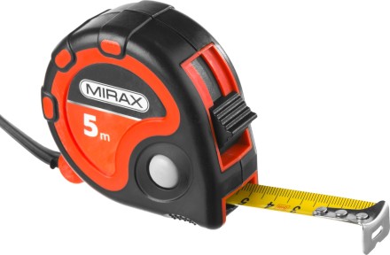 Рулетка MIRAX, 3 стопора, двухкомпонентный пластиковый корпус, 5мх19мм 34013-05-19 купить в Нижневартовске