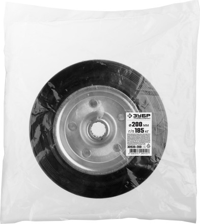 ЗУБР d 200 мм, г/п 185 кг, игольчатый подшипник, резина/металл, колесо, Профессионал (30936-200) купить в Нижневартовске