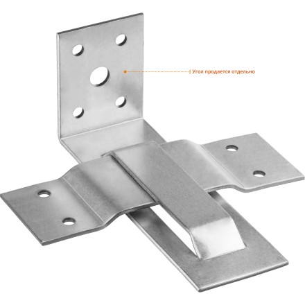 ЗУБР СОС-2.0, 40 x 120 (60) x 2 мм, пластина, скользящая опора для стропил (310166-060) купить в Нижневартовске