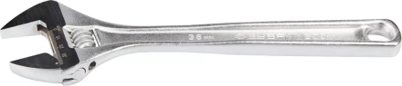 Ключ ЗУБР "ЭКСПЕРТ" разводной,Cr-V,хромир покрытие,эргоном рукоятка,увелич зев,угол наклона губок 15град,300мм/12",38мм 27260-30 купить в Нижневартовске