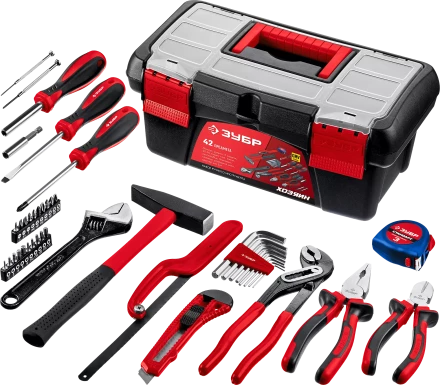 Универсальный набор инструмента для дома ЗУБР Хозяин-42 42 предмета купить в Нижневартовске