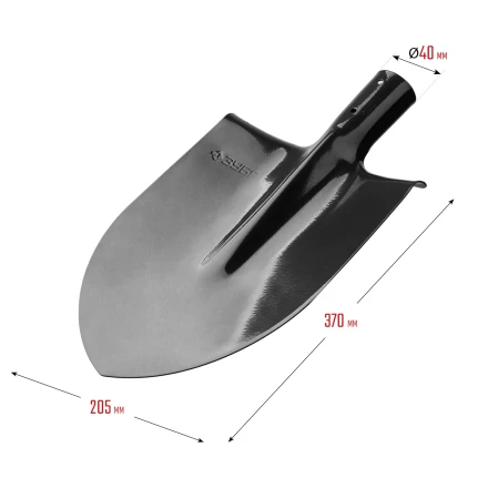 ЗУБР Мастер, 370 х 205 мм, полотно 1.6 мм, закалено, без черенка, тип ЛКО, штыковая лопата (39412) купить в Нижневартовске