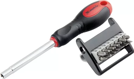 Отвёртка с набором бит,CrV,14шт MATRIX 11337 купить в Нижневартовске