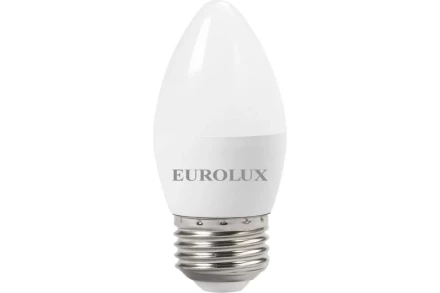 Лампа светодиодная EUROLUX LL-E-C37-6W-230-2,7K-E27 76/2/9 купить в Нижневартовске