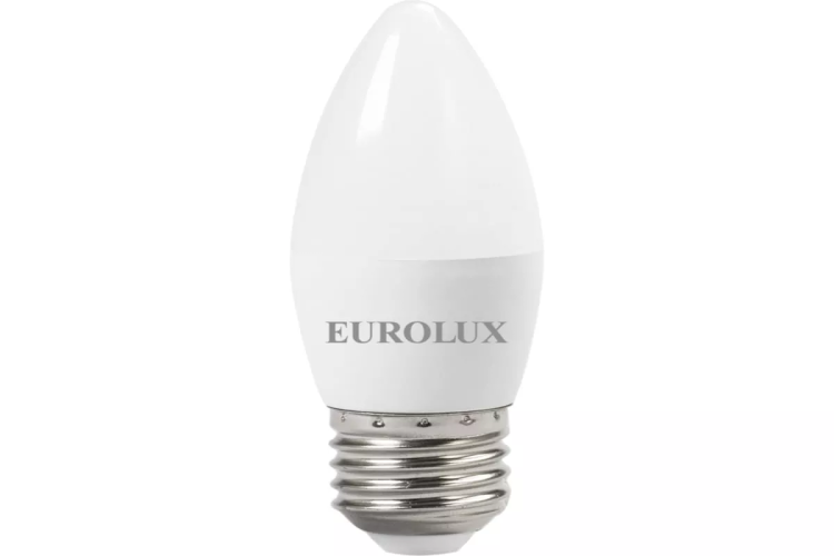Лампа светодиодная EUROLUX LL-E-C37-6W-230-2,7K-E27 76/2/9 купить в Нижневартовске
