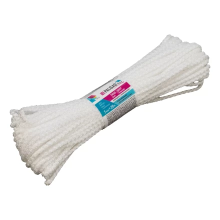 Шнур бельевой полипропиленовый с сердечником, 5 мм L 20 м, белый, Home Palisad 937115 купить в Нижневартовске