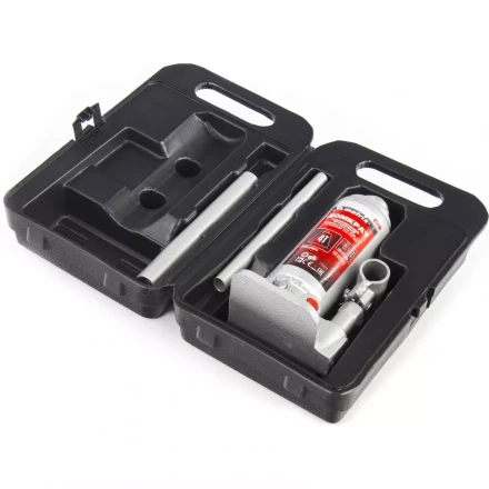 Домкрат гидравлический бутылочный 4 т h подъема 194–372 мм в пласт. кейсе MTX 507549 купить в Нижневартовске