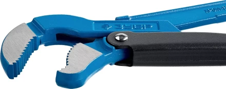 Ключ трубный рычажный ЗУБР "ПРОФЕССИОНАЛ", тип "S", изогнутые губки для труднодоступ мест, цельнокованный, Сr-V, № 2, 1,5" 27336-2_z01 купить в Нижневартовске